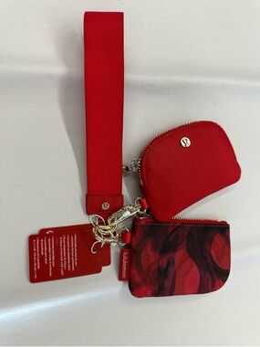 🔥 Lululemon LUNAR NEW YEAR NWT special edition dual pouch wristlet